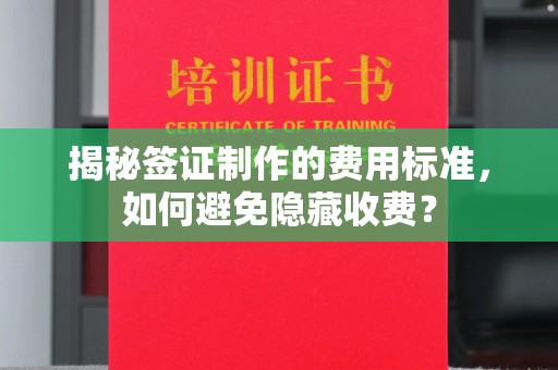 怀宁揭秘签证制作的费用标准，如何避免隐藏收费？