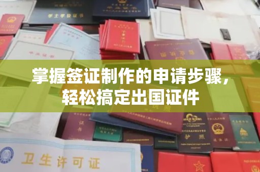 怀宁掌握签证制作的申请步骤，轻松搞定出国证件