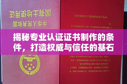 怀宁揭秘专业认证证书制作的条件，打造权威与信任的基石