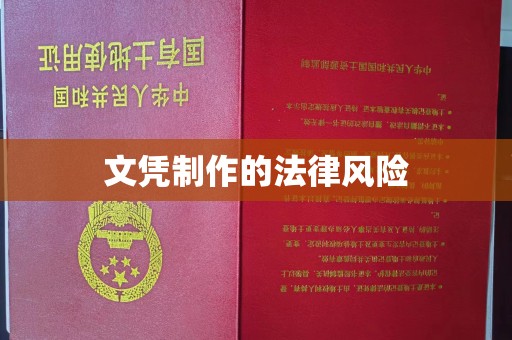 怀宁文凭制作的法律风险